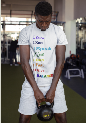 Chakra Alignment Affirmation Tee – "I Know, I See, I Speak, I Love…" BALANCE T-Shirt